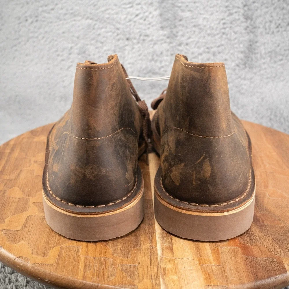 CLARKS MEN'S BUSHACRE 2 CHUKKA BOOT - SIZE: MEN 10.5 - DARK BROWN